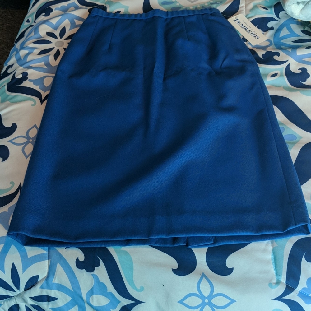 Virgin wool Pendleton pencil skirt